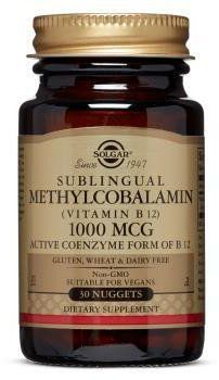 Solgar Sublingual Methylcobalamin (Vitamin B12) 1000 mcg, (Солгар Сублінгвальний метилкобаламін (Витамин В12)),30 таблеток 498712 фото