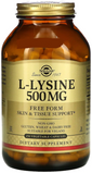 Solgar L-Lysine 500 mg (Солгар Лізин), 250 капсул 1052585 фото