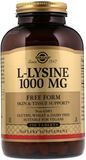 Solgar L-Lysine Free Form 1000 mg (Солгар L-Лізин), 250 таблеток 463582 фото