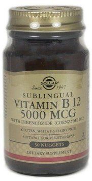 Solgar Sublingual Methylcobalamin (Vitamin B12) 5000 mcg, (Солгар Сублінгвальний метилкобаламін (Витамин В12)),30 таблеток 776608 фото