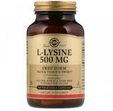 Solgar L-Lysine Free Form 500 mg (Солгар L-Лізин), 100 веганських капсул 497768 фото