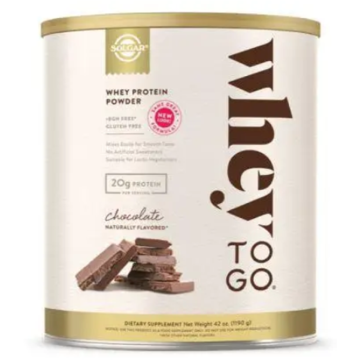 Solgar Whey To Go Protein Powder (Солгар Сывороточный протеин — порошок), 1119 г