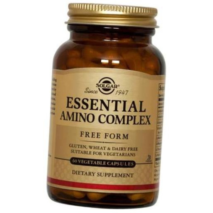 Solgar Essential Amino Complex (Солгар Комплекс незамінних амінокислот), 90 веганських капсул