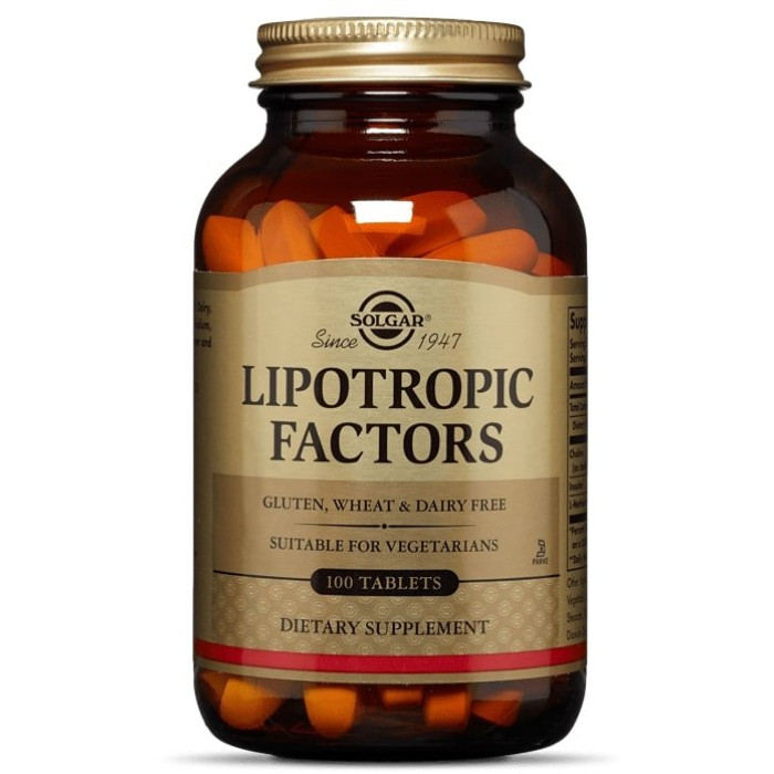 Solgar Lipotropic Factors (Солгар Липотропный Факторы), 100 таблеток