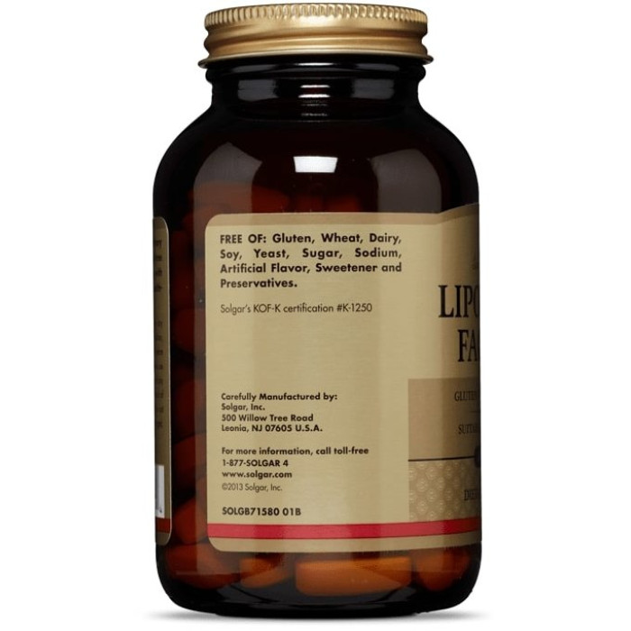 Solgar Lipotropic Factors (Солгар Липотропный Факторы), 100 таблеток