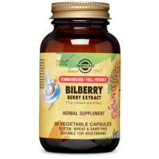 Solgar Bilberry Berry Extract (Солгар Экстракт ягоды черники), 60 капсул
