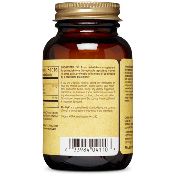 Solgar Bilberry Berry Extract (Солгар Экстракт ягоды черники), 60 капсул