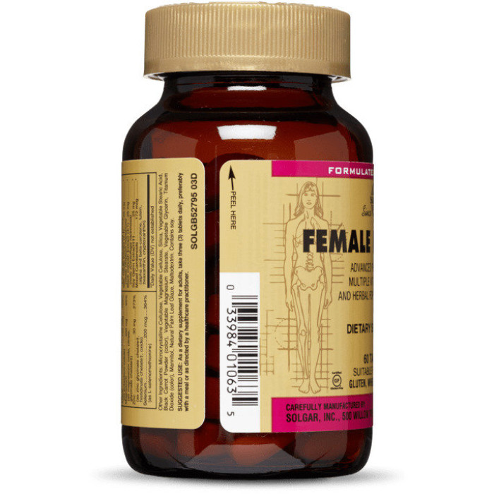 Solgar Female Multiple (Солгар Вітаміни для жінок) 60 таблеток