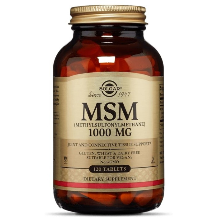 Solgar MSM 1000 mg (Солгар Метилсульфонілметан), 120 таблеток