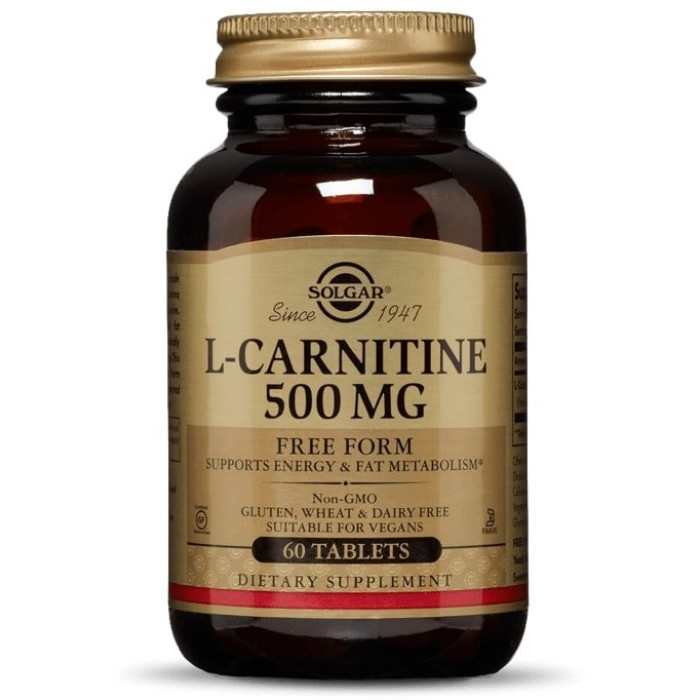 Solgar L-Carnitine 500 mg (Солгар L-Карнитин), 60 таблеток