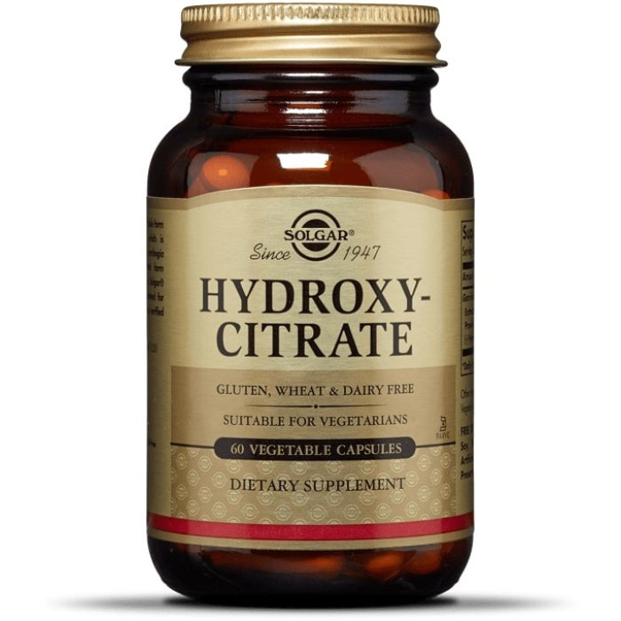 Solgar Hydroxy-Citrate (Солгар Екстракт гарцинії камбоджійської, гідрокси-цитрат), 60 веганських капсул