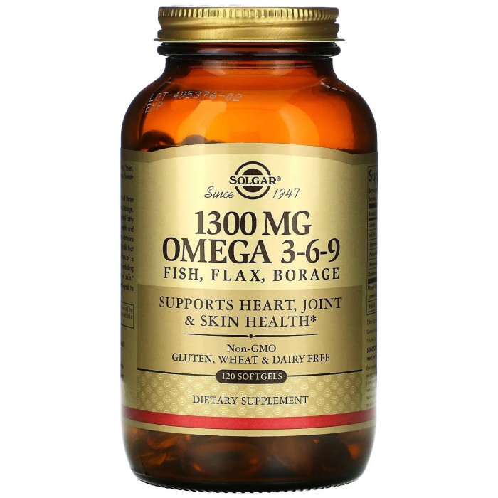 Solgar EFA Omega 3-6-9 (Солгар Омега 3-6-9), 60 капсул