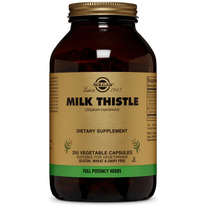 Solgar Milk Thistle (Солгар Розторопша), 250 веганських капсул
