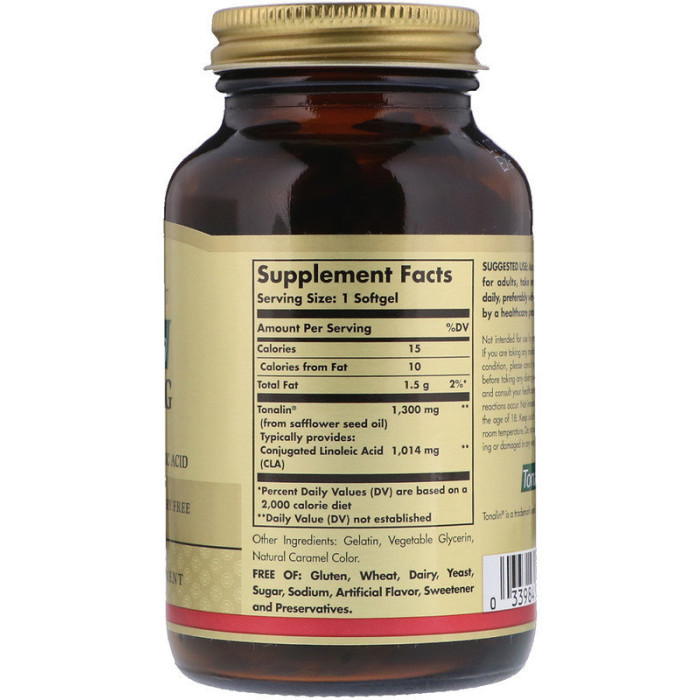 Solgar Tonalin CLA 1300 mg (Солгар Тоналин CLA), 60 капсул