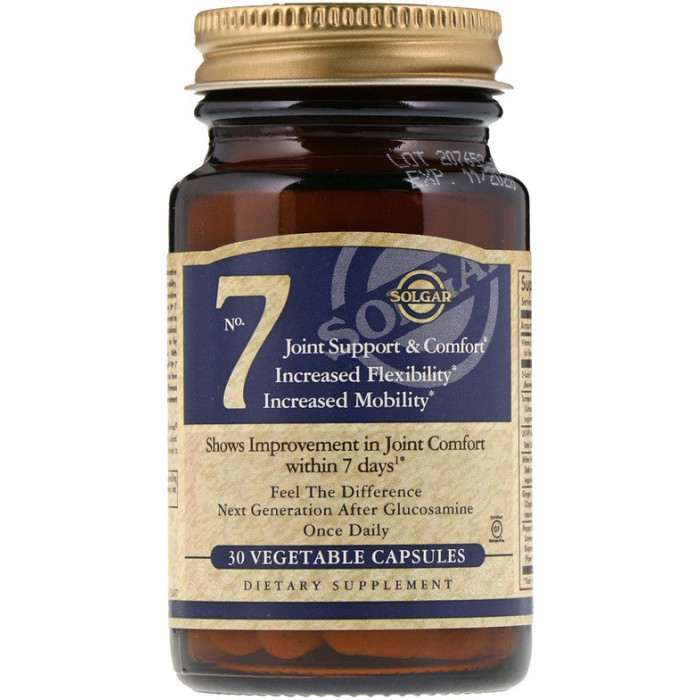 Solgar No.7 Joint Support Comfort (Солгар Укрепление суставов), 30 капсул