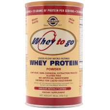 Solgar Whey To Go Whey Protein Powder 16 oz (Солгар Сывороточный протеин, шоколад), 453.5 г