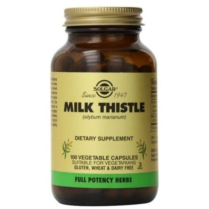 Solgar Milk Thistle (Солгар Розторопша), 100 капсул