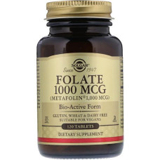 Solgar Folate (Солгар Фолат, метафолін), 1000 mcg 120 таблеток