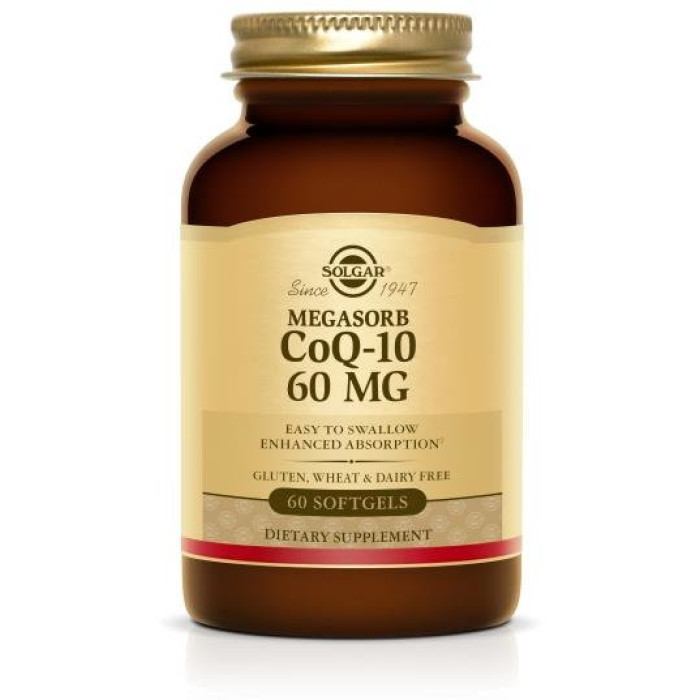 Solgar Megasorb CoQ-10 60 mg (Солгар Коэнзим Q10), 60 капсул