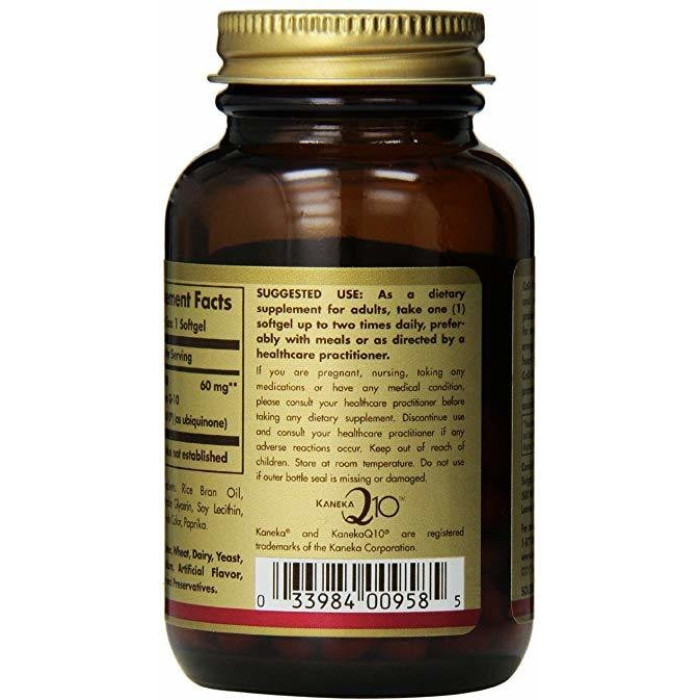 Solgar Megasorb CoQ-10 60 mg (Солгар Коэнзим Q10), 60 капсул