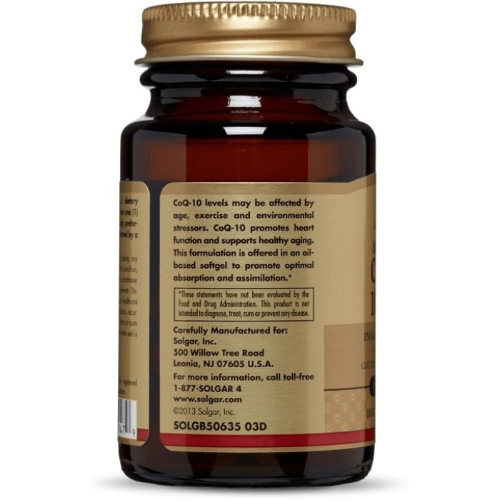 Solgar Megasorb CoQ-10 100 mg (Солгар Коензим Q10), 30 капсул