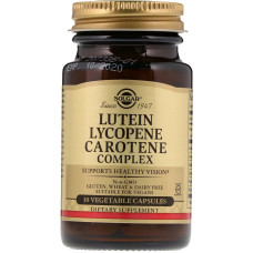 Solgar Lutein Lycopene Carotene Complex (Солгар Лютеин Комплекс Каротиноидов), 30 капсул