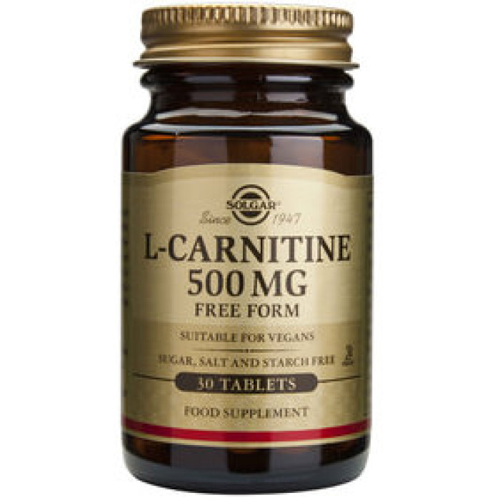 Solgar L-Carnitine 500 mg (Солгар L-Карнитин), 30 таблеток
