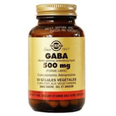 Solgar GABA 500 mg (Солгар Гамма-аміномасляна кислота), 50 веганських капсул