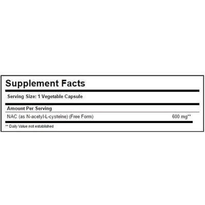Solgar NAC 600 mg (Солгар НАЦ), 30 веганських капсул