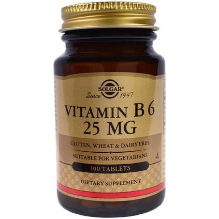 Solgar Vitamin B6 (Солгар Витамин В6),25 mg 100 таблеток