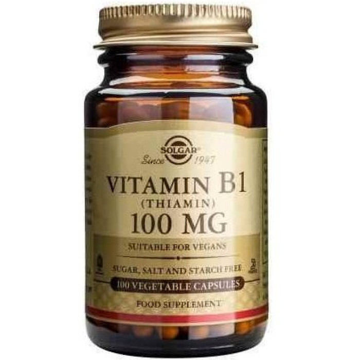 Solgar Vitamin B1 (Солгар Витамин B1 тиамин),100 мг 100 таблеток