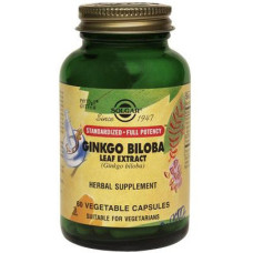 Solgar SFP Ginkgo Biloba Leaf Extract (Солгар Екстракт листя гінкго білоба), 60 веганських капсул