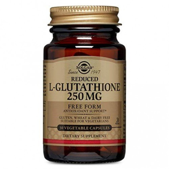 Solgar Reduced L-Glutathione (Солгар Глутатион пониженный), 30 веганских капсул