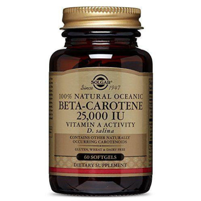 Solgar Oceanic Beta-Carotene 25,000 IU (Солгар Бета-каротин океанічний), 60 капсул