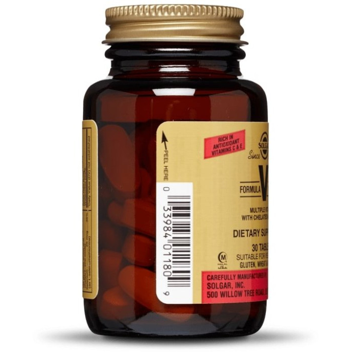 Solgar Formula V VM-75 Multiple Vitamins with Chelated Minerals (Солгар формула VM-75 Мультивитамины и минералы) 30 таблеток