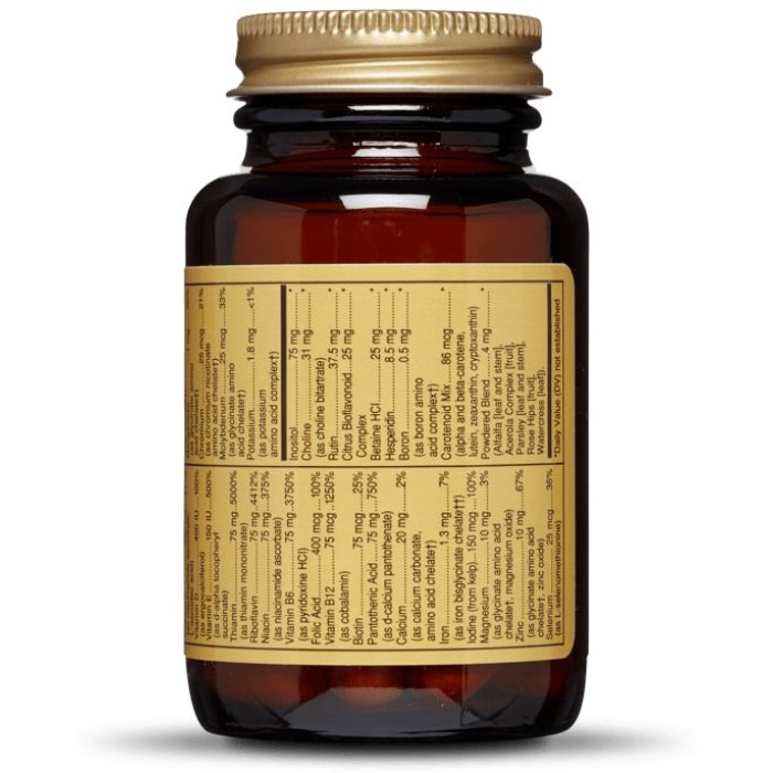 Solgar Formula V VM-75 Multiple Vitamins with Chelated Minerals (Солгар формула VM-75 Мультивитамины и минералы) 60 таблеток