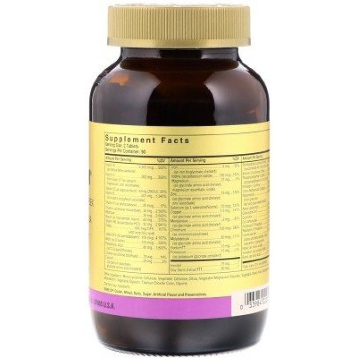 Solgar Omnium Phytonutrient Complex Multiple Vitamin and Mineral Formula (Солгар Омниум Витаминно-минеральный комплекс с железом), 60 таблеток