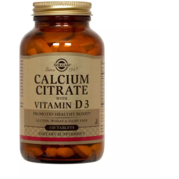 Solgar Calcium Citrate with Vitamin(Солгар Цитрат кальция с витамином D3), 120 таблеток