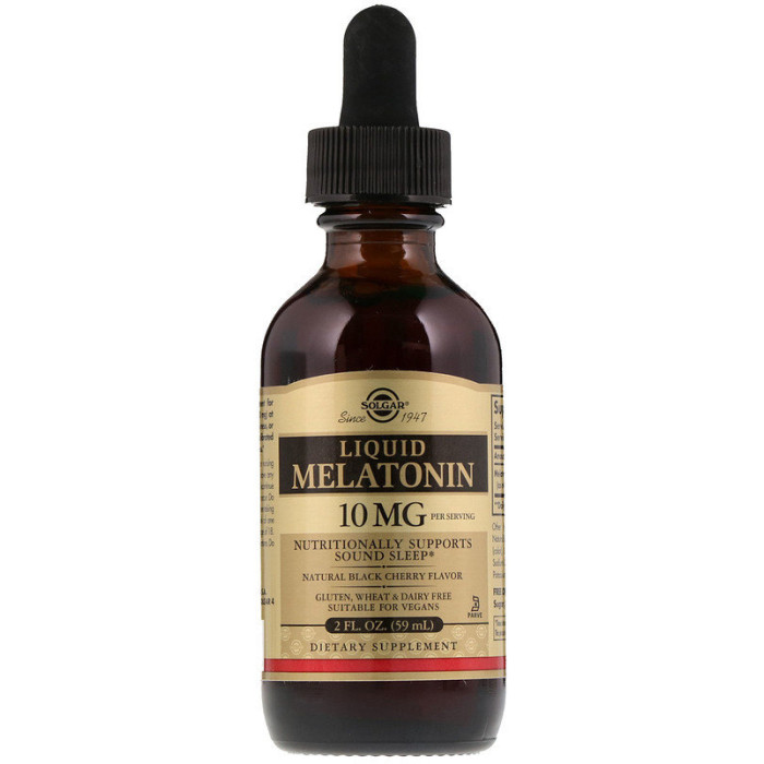 Solgar Liquid Melatonin 10 mg (Солгар Мелатонин жидкий, вишня), 59 мл