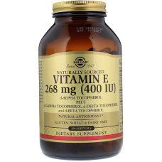 Solgar Naturally Sourced Vitamin E 400 IU (Солгар Натуральний Вітамін Е (d-альфа-токоферол)),268 mg 250 капсул