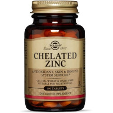 Solgar Chelated Zinc (Солгар Хелат цинку), 100 таблеток