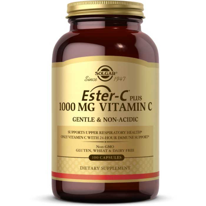 Solgar Ester-C Plus Vitamin C (Солгар Эстер-С плюс Витамин С) 1000 mg, 100 веганских капсул