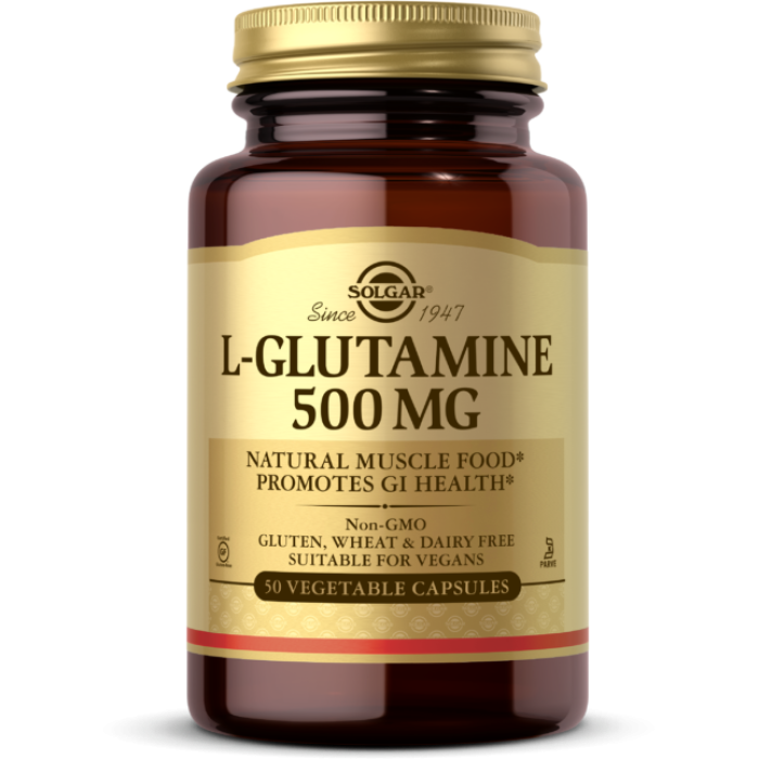 Solgar L-Glutamine 500 mg (Солгар L-Глутамин), 50 капсул