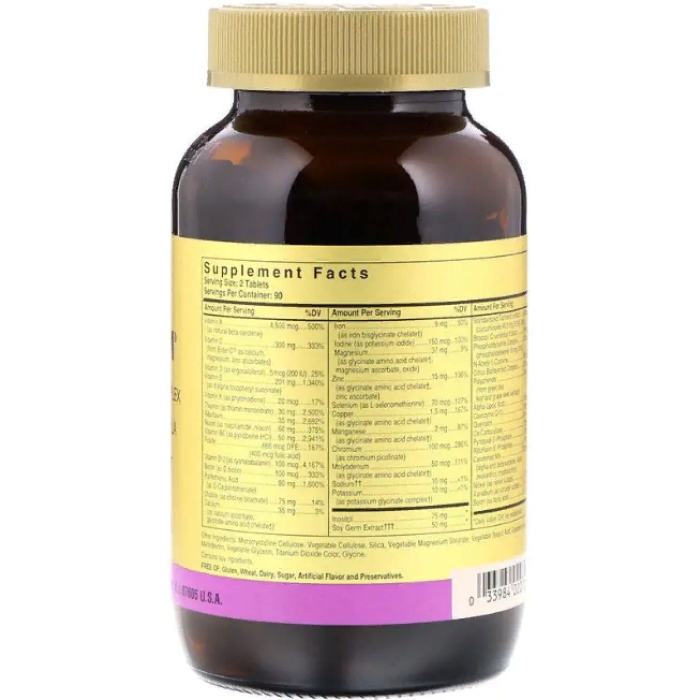 Solgar Omnium Phytonutrient-Rich Multiple Vitamin and Mineral Formula (Солгар Омніум Мультивітаміни та мінерали із залізом), 180 таблеток