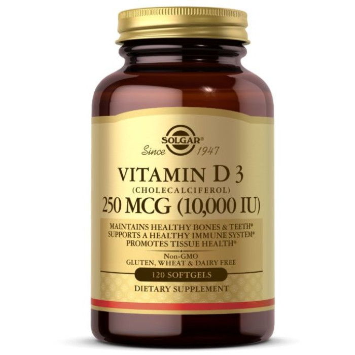 Solgar Vitamin D3 (Солгар Вітамін D3) 250 mcg 120 капсул