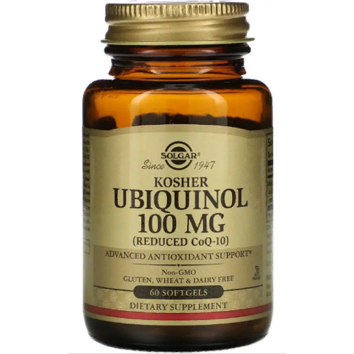 Solgar Ubiquinol Kosher 100 mg (Солгар Убіхінол кошерний), 60 капсул
