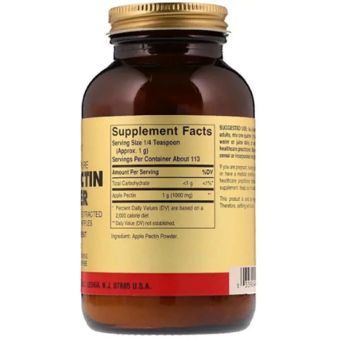 Solgar Apple Pectin Powder (Солгар Яблочный пектин), 113.4 г