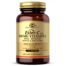 Solgar Ester-C Plus Vitamin C 500 mg (Солгар Естер-С плюс Вітамін С) , 45 веганських капсул
