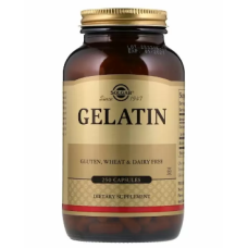 Solgar Natural Gelatin with Calcium Carbonate 1680 mg (Солгар Желатин), 250 капсул