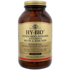 Solgar Vitamin C With Rose Hips 500 mg Солгар Вітамін С з біофлавоноїдами 250 таблеток